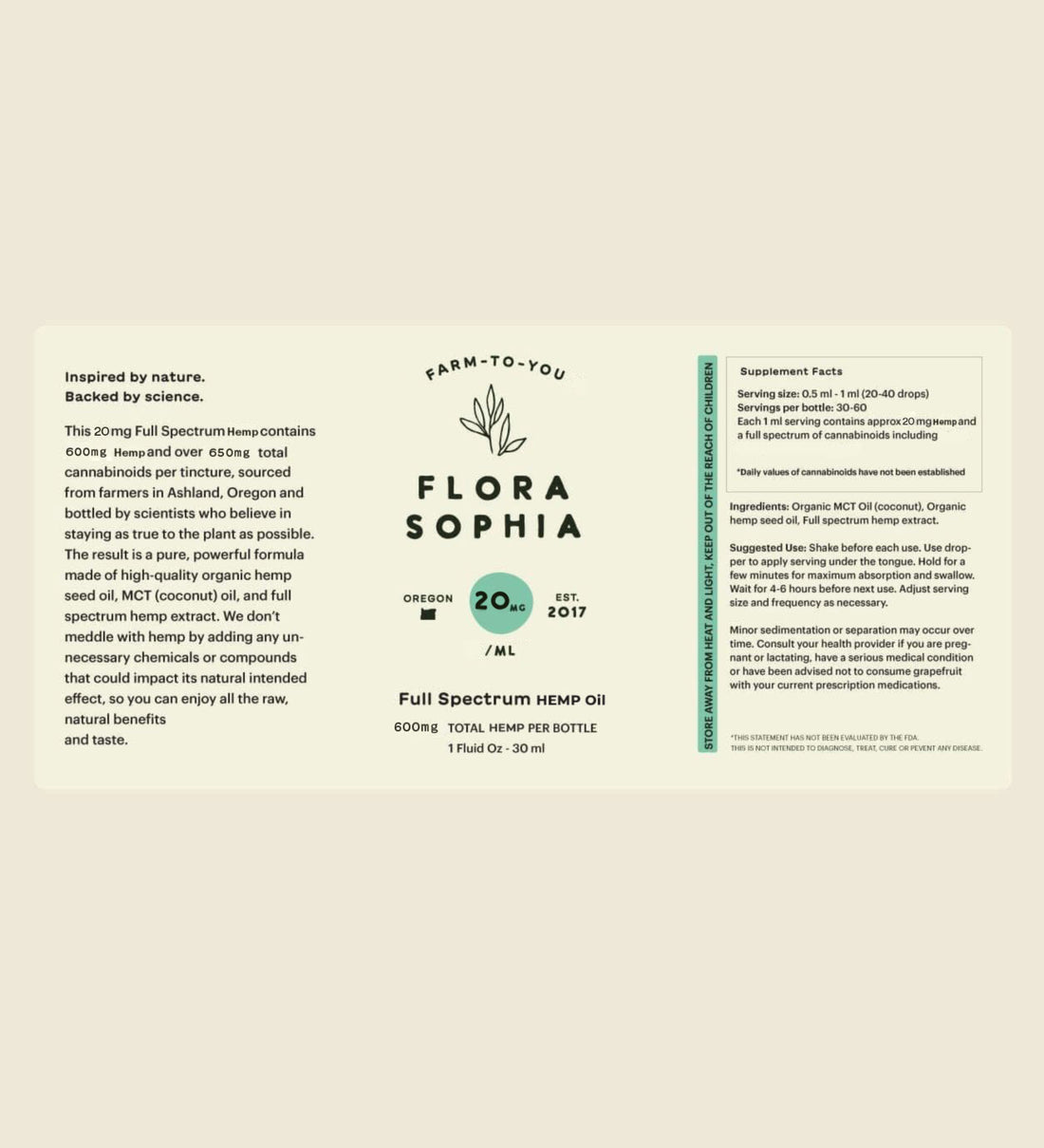 20mg Full Spectrum Tincture