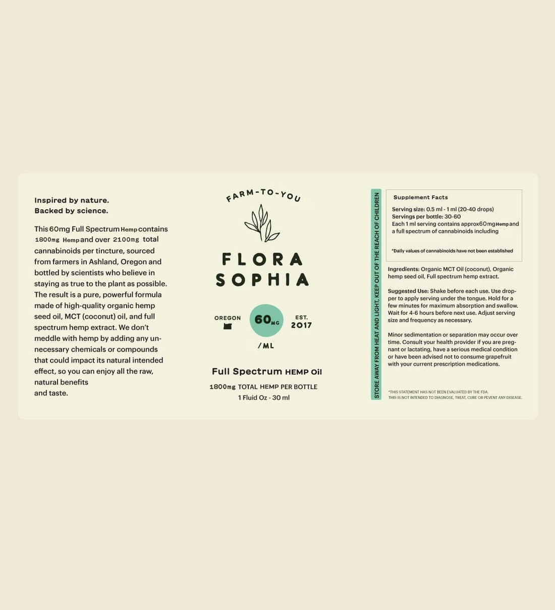 60mg Full Spectrum Tincture